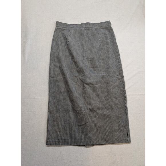 Bridge and Burn Dresses & Skirts - bridge & burn portland pinstripe midi pencil skirt white and black size S